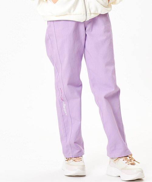 algy（アルジー）の「なみロゴロングパンツ（その他パンツ・キッズ・ピンク/ラベンダー/ブラック・XX-SMALL/X-SMALL/MEDIUM/SMALL）」の2枚目の写真