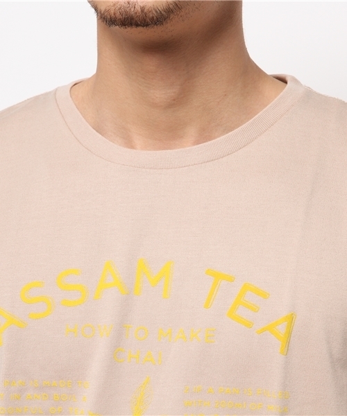 OUTLET(アウトレット)の「【CIAOPANIC TYPY】POCアッサムTEE(Tシャツ/カットソー・メンズ・ベージュ/ホワイト・LARGE/MEDIUM)」の6枚目の写真