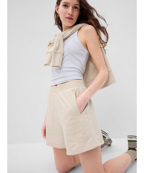 GAP(ギャップ)の「ヴィンテージソフト Gapロゴ スウェットショートパンツ(スウェットパンツ・レディース・パープル系その他/オフホワイト/ネイビー/その他・L/S/XS/XXS/M)」の12枚目の写真