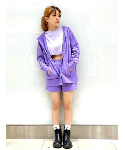 GAP(ギャップ)の「ヴィンテージソフト Gapロゴ スウェットショートパンツ(スウェットパンツ・レディース・パープル系その他/オフホワイト/ネイビー/その他・L/S/XS/XXS/M)」の18枚目の写真