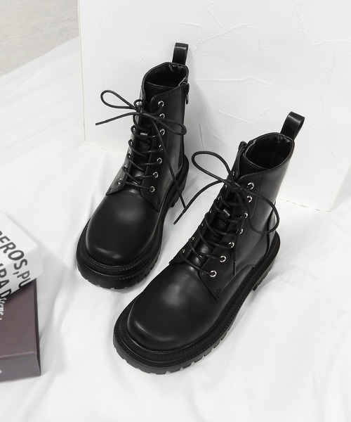 minia（ミニア）の「レースアップショート（ブーツ・レディース・ブラック/ブラウン・M/L）」の16枚目の写真