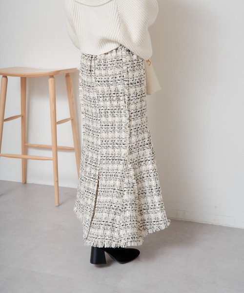 Chico（チコ）の「【WEB限定/REVIVAL】ツイードタイトマーメイド