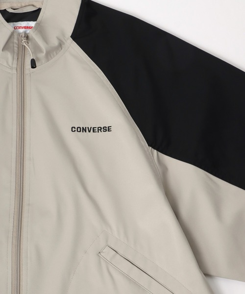 CONVERSE(コンバース)の「CONVERSE(コンバース)撥水・防風・ストレッチ ラグラン スタンドネックジャケット/ライトアウター(ブルゾン・レディース・ブラック/パープル/ベージュ/グリーン・M/L)」の10枚目の写真
