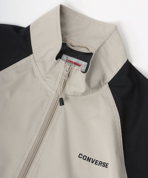CONVERSE(コンバース)の「CONVERSE(コンバース)撥水・防風・ストレッチ ラグラン スタンドネックジャケット/ライトアウター(ブルゾン・レディース・ブラック/パープル/ベージュ/グリーン・M/L)」の16枚目の写真