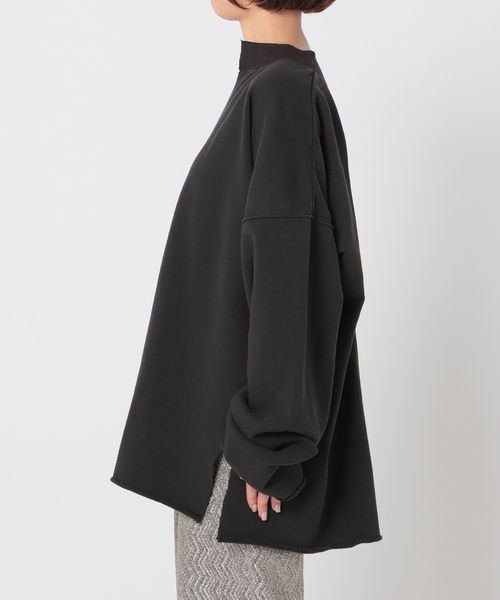 CITYSHOP(シティーショップ)の「KEY NECK スウェット(スウェット・レディース・ホワイト/チャコールグレー・FREE)」の9枚目の写真