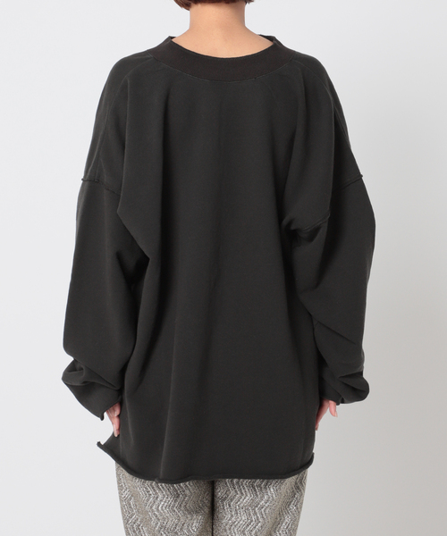 CITYSHOP(シティーショップ)の「KEY NECK スウェット(スウェット・レディース・ホワイト/チャコールグレー・FREE)」の10枚目の写真