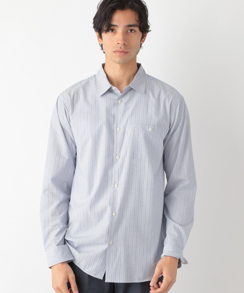 GLOBAL WORK（グローバルワーク）の「サラサマシャツ/レギュラーカラー/163410（シャツ/ブラウス・メンズ・チャコールグレー/ライトグレー/ライトブルー/ネイビー/ブルー/グリーン/ライトグリーン/グレー系その他4/ブルー系その他7/ダークブルー・MEDIUM/X-LARGE/SMALL/LARGE）」の11枚目の写真