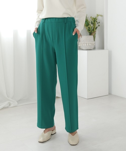 Bou Jeloud(ブージュルード)の「ピンタックきれいめジョグパンツ(その他パンツ・レディース・ブラック/パープル/グリーン・38)」の4枚目の写真