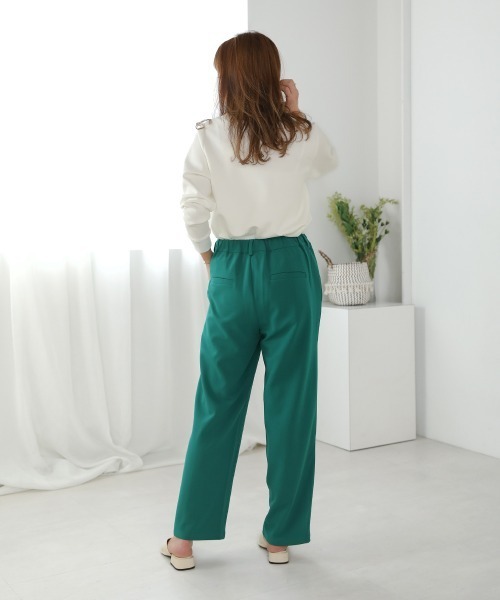 Bou Jeloud(ブージュルード)の「ピンタックきれいめジョグパンツ(その他パンツ・レディース・ブラック/パープル/グリーン・38)」の8枚目の写真