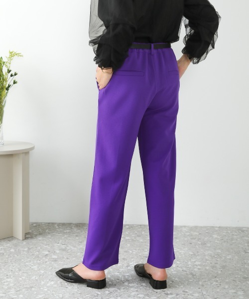 Bou Jeloud(ブージュルード)の「ピンタックきれいめジョグパンツ(その他パンツ・レディース・ブラック/パープル/グリーン・38)」の21枚目の写真