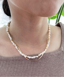 LOWRYS FARM | ２レンパールネックレス　191584(ネックレス)