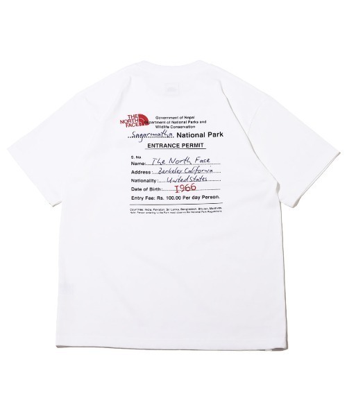 THE NORTH FACE(ザノースフェイス)の「THE NORTH FACE S/S ENTRANCE PERMISSION TEE / ザ・ノース・フェイス ショートスリーブ エントランス パーミッション ティー(Tシャツ/カットソー・メンズ・ベージュ/ホワイト/グレー・S/M/L/XL)」の4枚目の写真