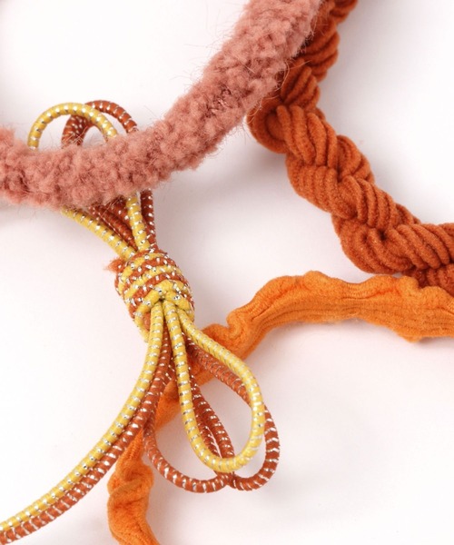 LAKOLE（ラコレ）の「カラーMIXヘアゴム[4P] / 183658（ヘアゴム・レディース・グレー/ブラック/オレンジ/グリーン/ベージュ/ブラウン・FREE）」の8枚目の写真