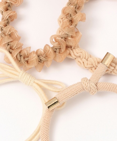 LAKOLE（ラコレ）の「カラーMIXヘアゴム[4P] / 183658（ヘアゴム・レディース・グレー/ブラック/オレンジ/グリーン/ベージュ/ブラウン・FREE）」の13枚目の写真