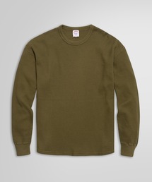 コットン ワッフル ロングスリーブTシャツ