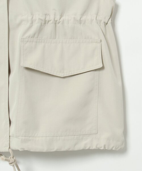 VENCEEXCHANGE（ヴァンスエクスチェンジ）の「ミリタリーベスト（ダウンベスト・レディース・ブラック/ライトグレー/ダークグリーン・FREE）」の7枚目の写真