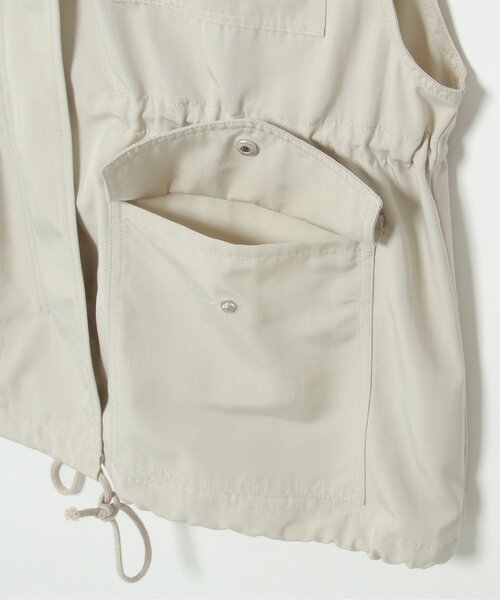 VENCEEXCHANGE（ヴァンスエクスチェンジ）の「ミリタリーベスト（ダウンベスト・レディース・ブラック/ライトグレー/ダークグリーン・FREE）」の4枚目の写真