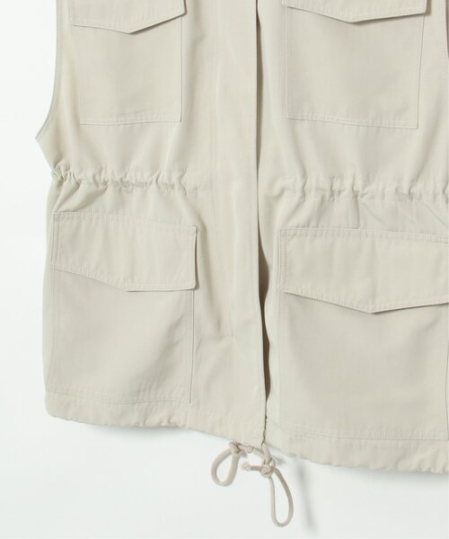 VENCEEXCHANGE（ヴァンスエクスチェンジ）の「ミリタリーベスト（ダウンベスト・レディース・ブラック/ライトグレー/ダークグリーン・FREE）」の16枚目の写真