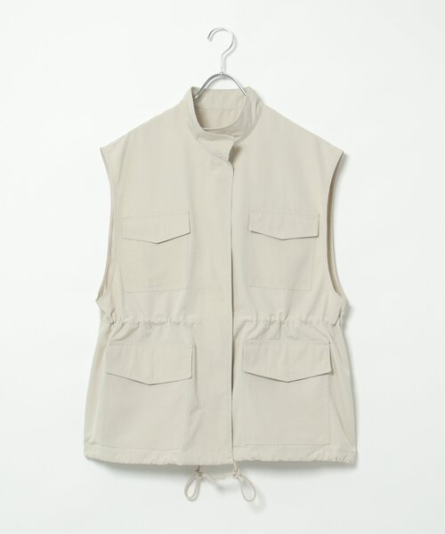 VENCEEXCHANGE（ヴァンスエクスチェンジ）の「ミリタリーベスト（ダウンベスト・レディース・ブラック/ライトグレー/ダークグリーン・FREE）」の8枚目の写真