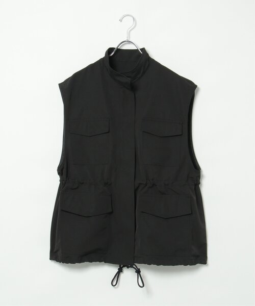 VENCEEXCHANGE（ヴァンスエクスチェンジ）の「ミリタリーベスト（ダウンベスト・レディース・ブラック/ライトグレー/ダークグリーン・FREE）」の12枚目の写真