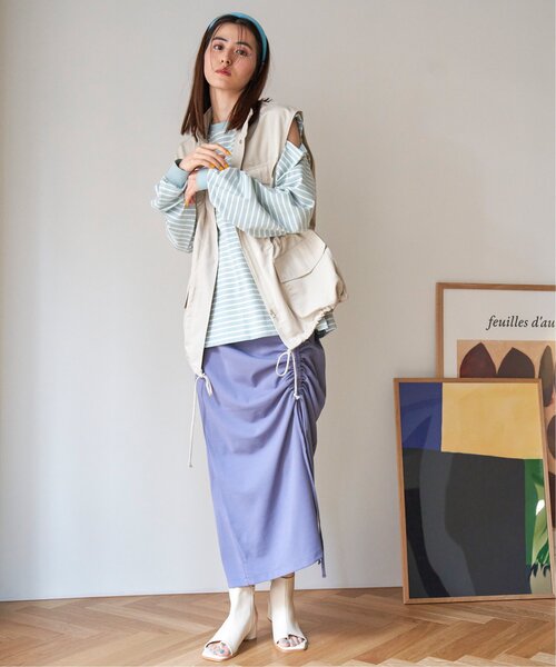 VENCEEXCHANGE（ヴァンスエクスチェンジ）の「ミリタリーベスト（ダウンベスト・レディース・ブラック/ライトグレー/ダークグリーン・FREE）」の18枚目の写真