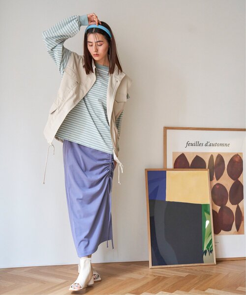 VENCEEXCHANGE（ヴァンスエクスチェンジ）の「ミリタリーベスト（ダウンベスト・レディース・ブラック/ライトグレー/ダークグリーン・FREE）」の22枚目の写真