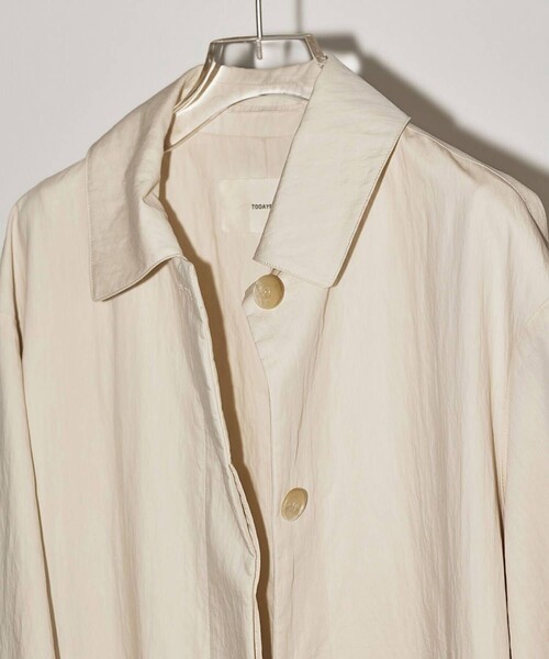 TODAYFUL(トゥデイフル)の「【TODAYFUL/トゥデイフル】ステンカラーオーバーコート(ステンカラーコート・レディース・ベージュ/キナリ・36/38)」の7枚目の写真