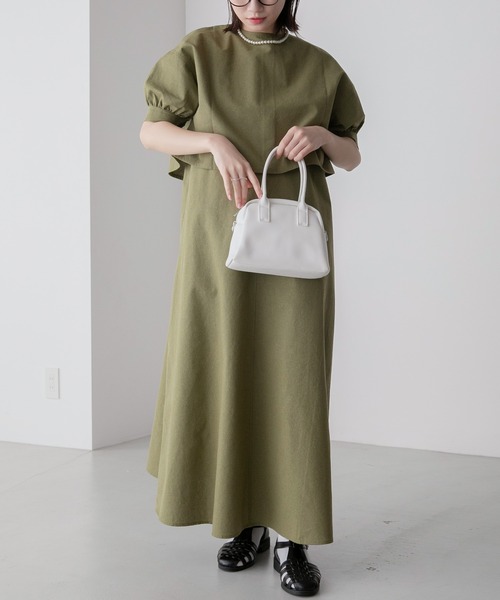 私物】Atelier suppan コットンリネン クロップド シャンブレー