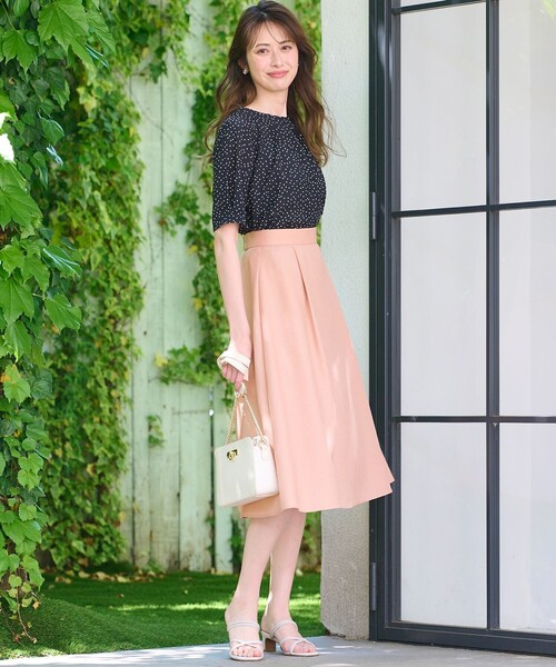 ANY SIS(エニィスィス)の「【美人百花6月号掲載】スムージーポリエステル スカート(スカート・レディース・ピンク系/スカイブルー系/ネイビー系/カーキ系・2/3/1)」の5枚目の写真
