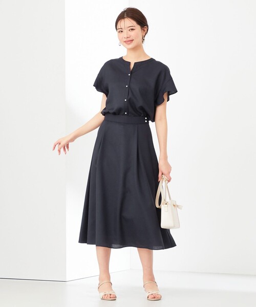 ANY SIS(エニィスィス)の「【美人百花6月号掲載】スムージーポリエステル スカート(スカート・レディース・ピンク系/スカイブルー系/ネイビー系/カーキ系・2/3/1)」の15枚目の写真
