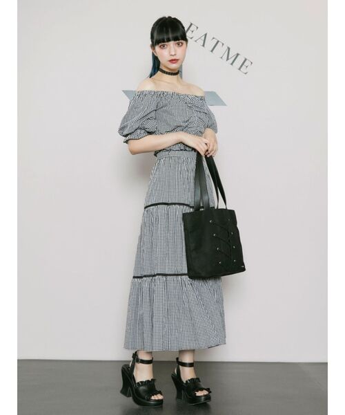 EATME(イートミー)の「フリルベルトサンダル(サンダル・レディース・ブラック/ベージュ・S/L/M)」の13枚目の写真