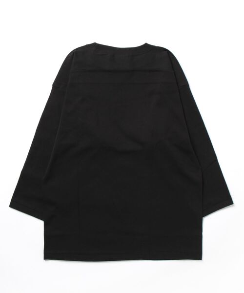 CROSS & STITCH(クロスステッチ)の「/CROSS&STITCH/OPENEND FOOTBALL TEE SHIRTS オープンエンドベースボールTシャツ(Tシャツ/カットソー・メンズ・ホワイト/ブラック/ヘザーグレー・MEDIUM/LARGE)」の5枚目の写真
