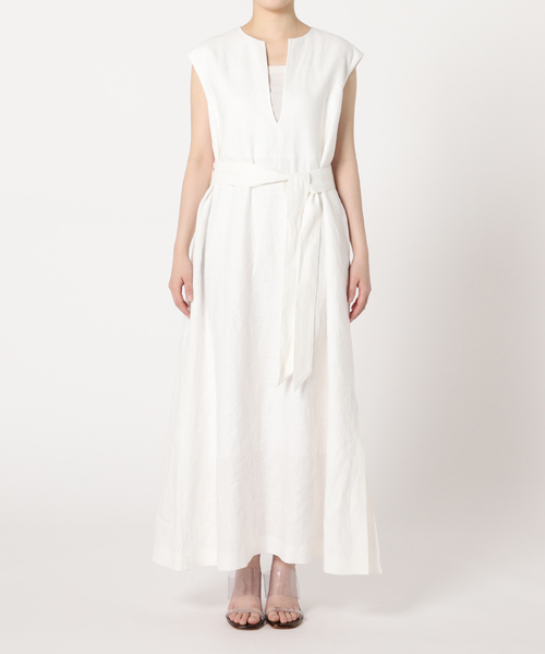 plage(プラージュ)の「Linen フレア ワンピース(ワンピース・レディース・ベージュ/ホワイト/ブラック・38/36)」の12枚目の写真