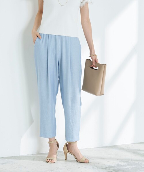 NOLLEY’S（ノーリーズ）の「◇【WEB限定】ジュピターインゴムテーパードパンツ（その他パンツ・レディース・サックスブルー/インディゴブルー/ベージュ/ブラック/ラベンダー/ピンク・34/38/36/40）」の11枚目の写真