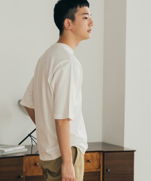 FORK&SPOON（フォークアンドスプーン）の「FORK&SPOON　クルーネック5分袖Tシャツ（Tシャツ/カットソー・メンズ・ホワイト/ブルー系その他/ベージュ/ブラック・4/5）」の22枚目の写真