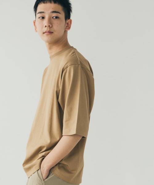 FORK&SPOON（フォークアンドスプーン）の「FORK&SPOON　クルーネック5分袖Tシャツ（Tシャツ/カットソー・メンズ・ホワイト/ブルー系その他/ベージュ/ブラック・4/5）」の14枚目の写真