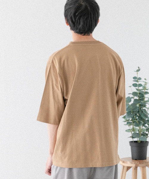 FORK&SPOON（フォークアンドスプーン）の「FORK&SPOON　クルーネック5分袖Tシャツ（Tシャツ/カットソー・メンズ・ホワイト/ブルー系その他/ベージュ/ブラック・4/5）」の15枚目の写真