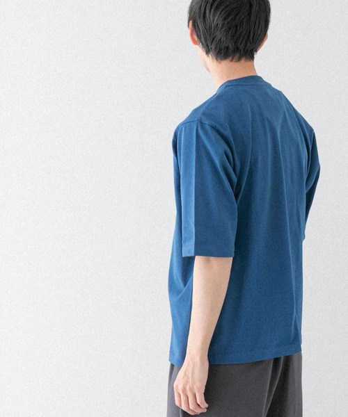 FORK&SPOON（フォークアンドスプーン）の「FORK&SPOON　クルーネック5分袖Tシャツ（Tシャツ/カットソー・メンズ・ホワイト/ブルー系その他/ベージュ/ブラック・4/5）」の12枚目の写真