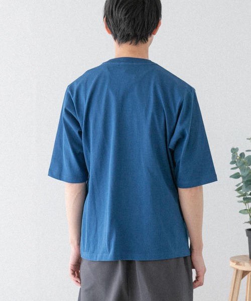 FORK&SPOON（フォークアンドスプーン）の「FORK&SPOON　クルーネック5分袖Tシャツ（Tシャツ/カットソー・メンズ・ホワイト/ブルー系その他/ベージュ/ブラック・4/5）」の16枚目の写真