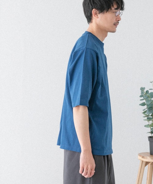 FORK&SPOON（フォークアンドスプーン）の「FORK&SPOON　クルーネック5分袖Tシャツ（Tシャツ/カットソー・メンズ・ホワイト/ブルー系その他/ベージュ/ブラック・4/5）」の21枚目の写真