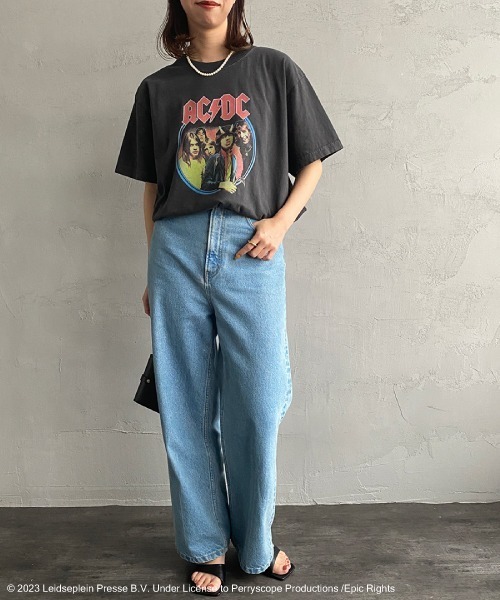 GOOD ROCK SPEED（グッドロックスピード）の「[GOOD ROCK SPEED/グッドロックスピード] AC/DC プリントTシャツ（Tシャツ/カットソー・レディース・ブラック・F）」の12枚目の写真
