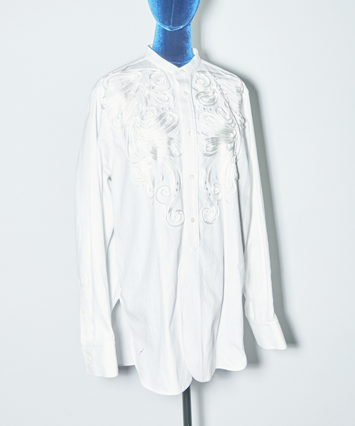 美品 OFFTHECUFF オフザカフ SLEEVE EMB L/S Tシャツ OFFTHECUFF/オフザカフ】SLEEVE EMB L/S Tシャツ：カットソー（T