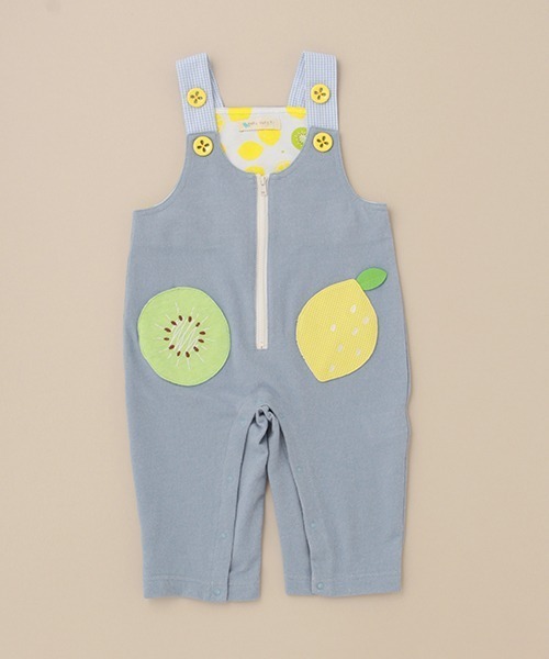 baby cheer(ベイビーチアー)の「シトラスサロペット(サロペット/オーバーオール・キッズ・ブルー・100-110cm/110-120cm/90-100cm/80-90cm)」の7枚目の写真