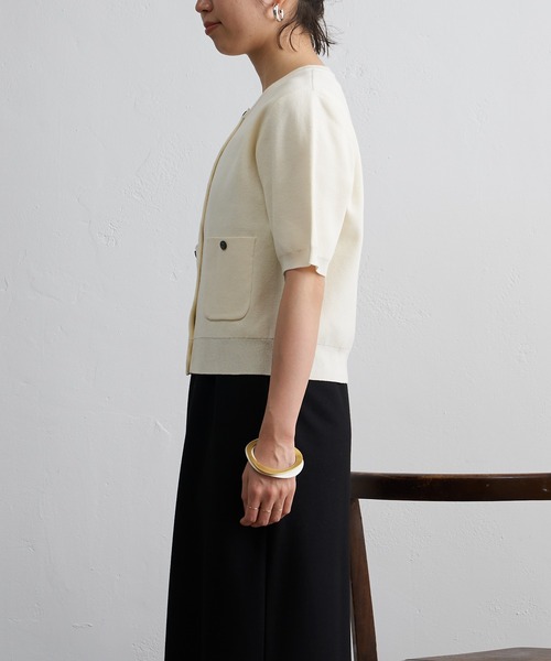 Omekashi（オメカシ）の「半袖強撚スウェットライクポケット