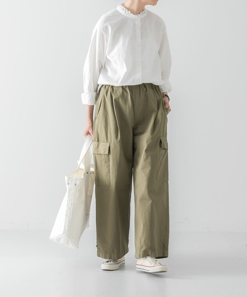 かぐれ（カグレ）の「フリルカラーブラウス（シャツ/ブラウス・レディース・ブラック/オフホワイト・FREE）」の10枚目の写真