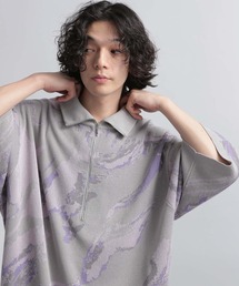 HARE | アブストラクトハーフジップニット(HARE)(ニット/セーター)