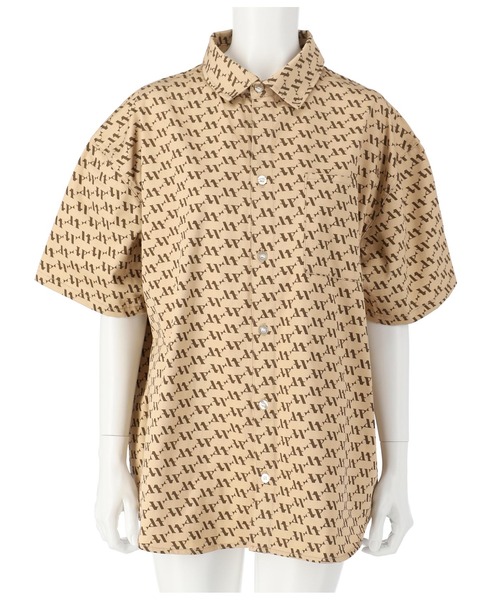 ANAP（アナップ）の「UNISEX対応 モノグラムデニムシャツ【親子・ジュニアお揃い】（シャツ/ブラウス・レディース・ベージュ/ブルー・FREE）」の15枚目の写真