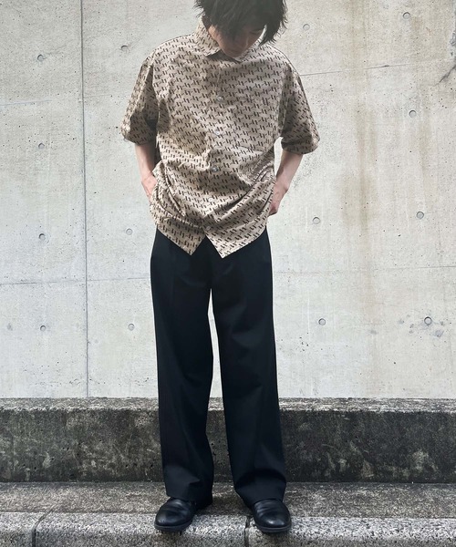 ANAP（アナップ）の「UNISEX対応 モノグラムデニムシャツ【親子・ジュニアお揃い】（シャツ/ブラウス・レディース・ベージュ/ブルー・FREE）」の22枚目の写真