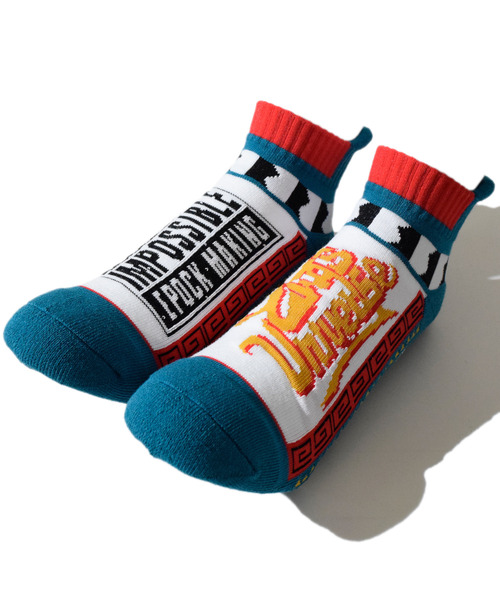 ALDIES（アールディーズ）の「Tonzura Univ. Socks / トンズラユニバースソックス（ソックス/靴下・メンズ・ブルー/ブラック/ホワイト・MENS/WOMENS）」の2枚目の写真
