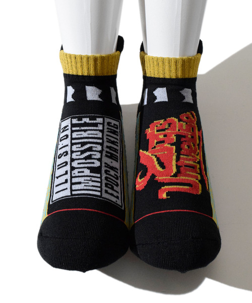 ALDIES（アールディーズ）の「Tonzura Univ. Socks / トンズラユニバースソックス（ソックス/靴下・メンズ・ブルー/ブラック/ホワイト・MENS/WOMENS）」の4枚目の写真